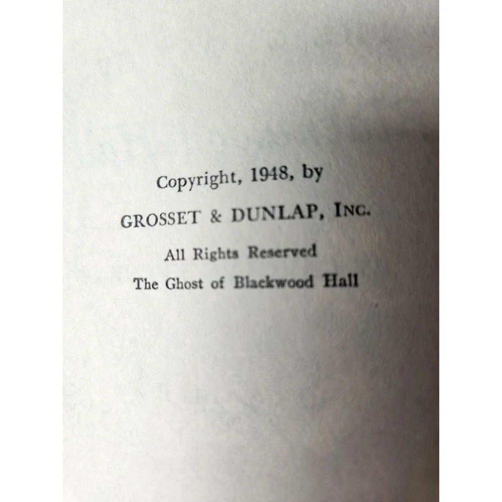 Nancy‎ Drew The Ghost of Blackwood Hall Vintage Hardcover Book Carolyn Keene #25